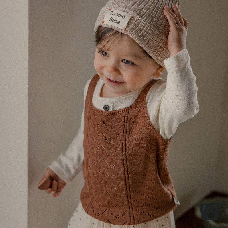 Betty knit baby sleeveless t-shirt
