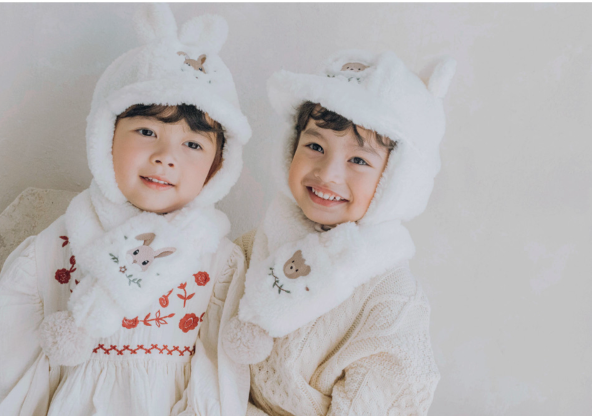 KoongsKoongs Muffler - Rabbit & Bear