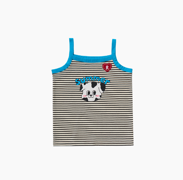 Shine Sleeveless T-shirt Blue