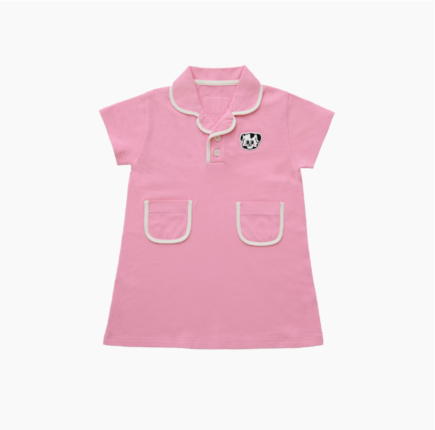 Shine Collar Dress Pink