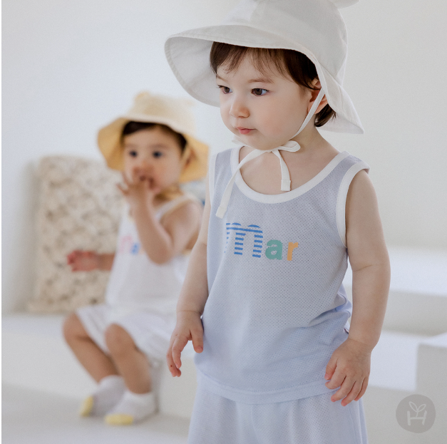 PL mesh sleeveless set-up
