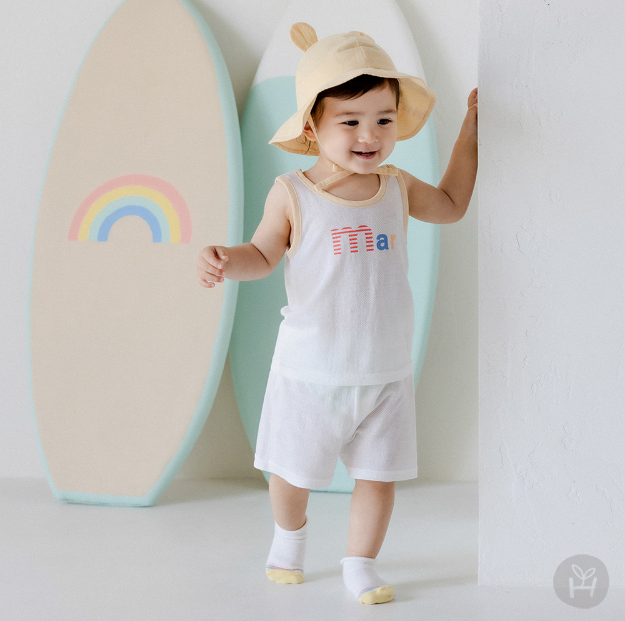 PL mesh sleeveless set-up