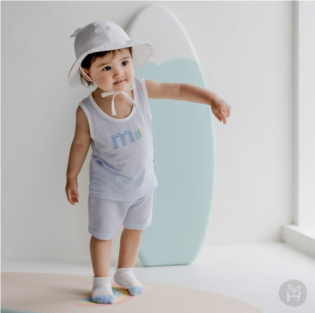 PL mesh sleeveless set-up