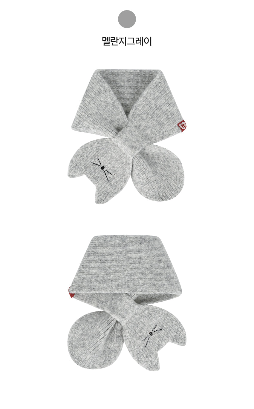 Cozy Polyester Blend Knit Muffler