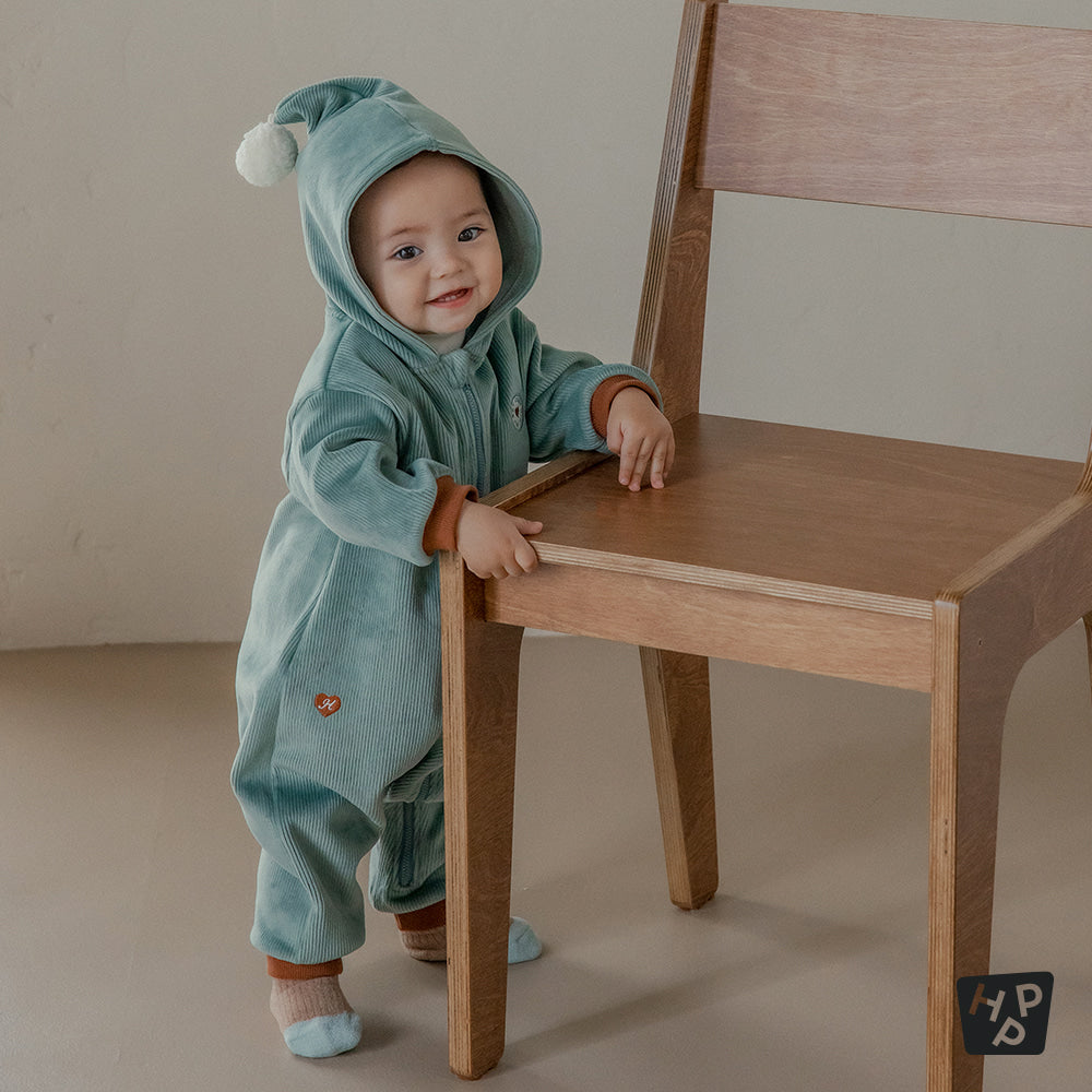 Honeydew double velour coveralls