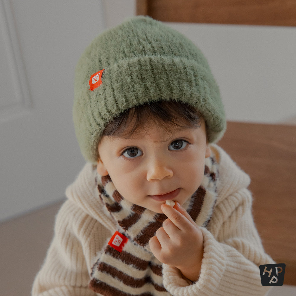 Mink Fluffy Nupy Knit Baby Beanie