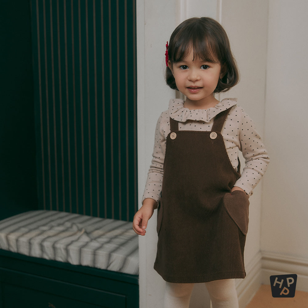 Nev Fleece Lined Corduroy Baby Dress