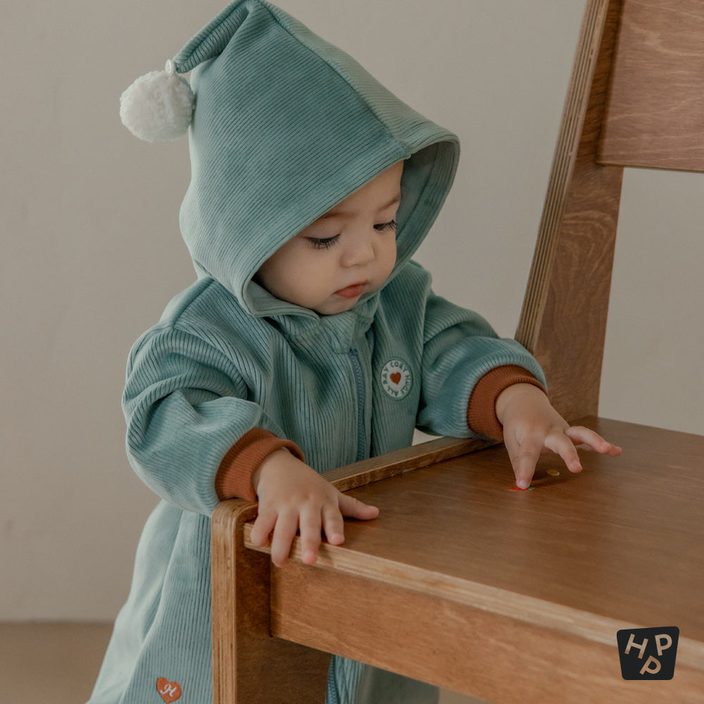 Honeydew double velour coveralls