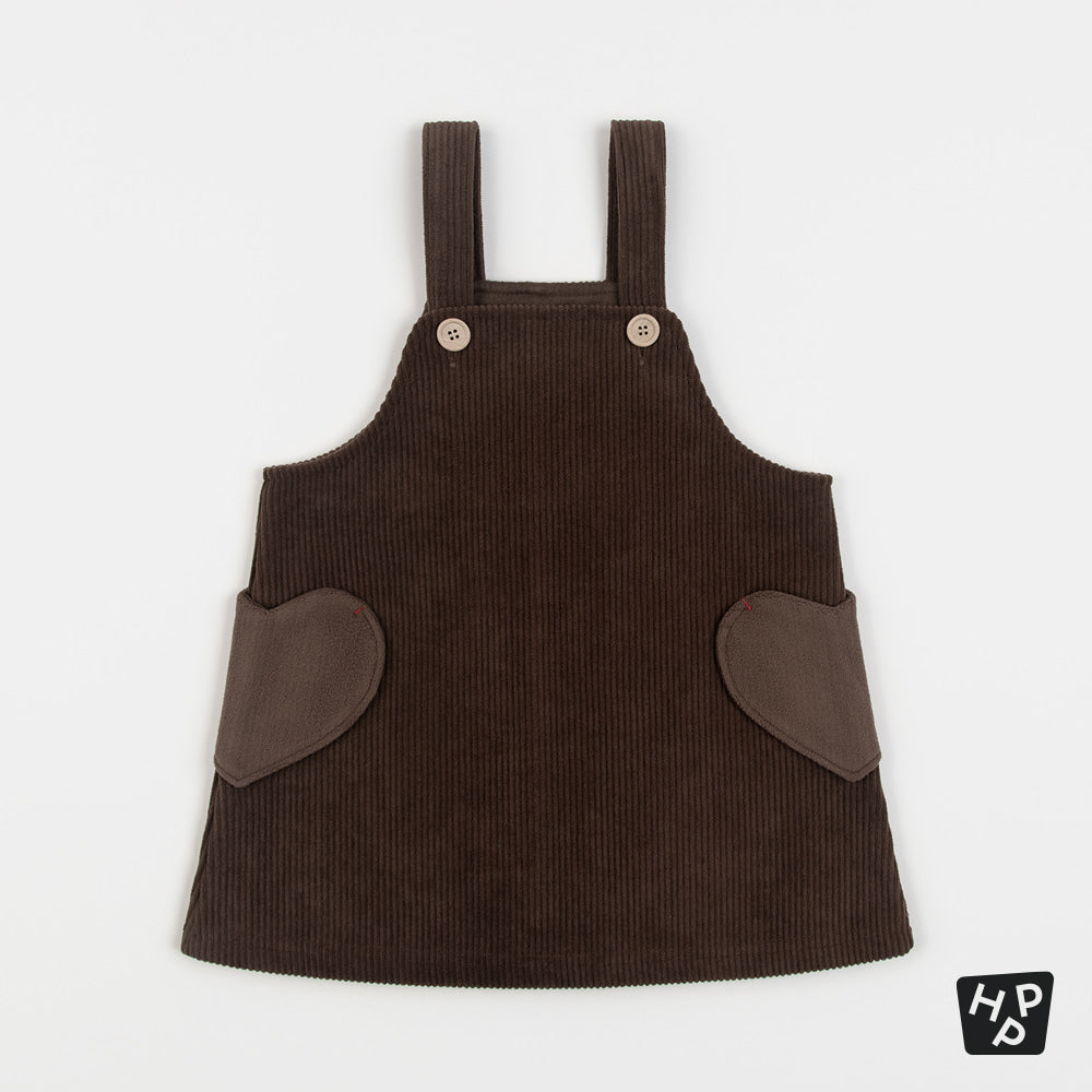 Nev Fleece Lined Corduroy Baby Dress