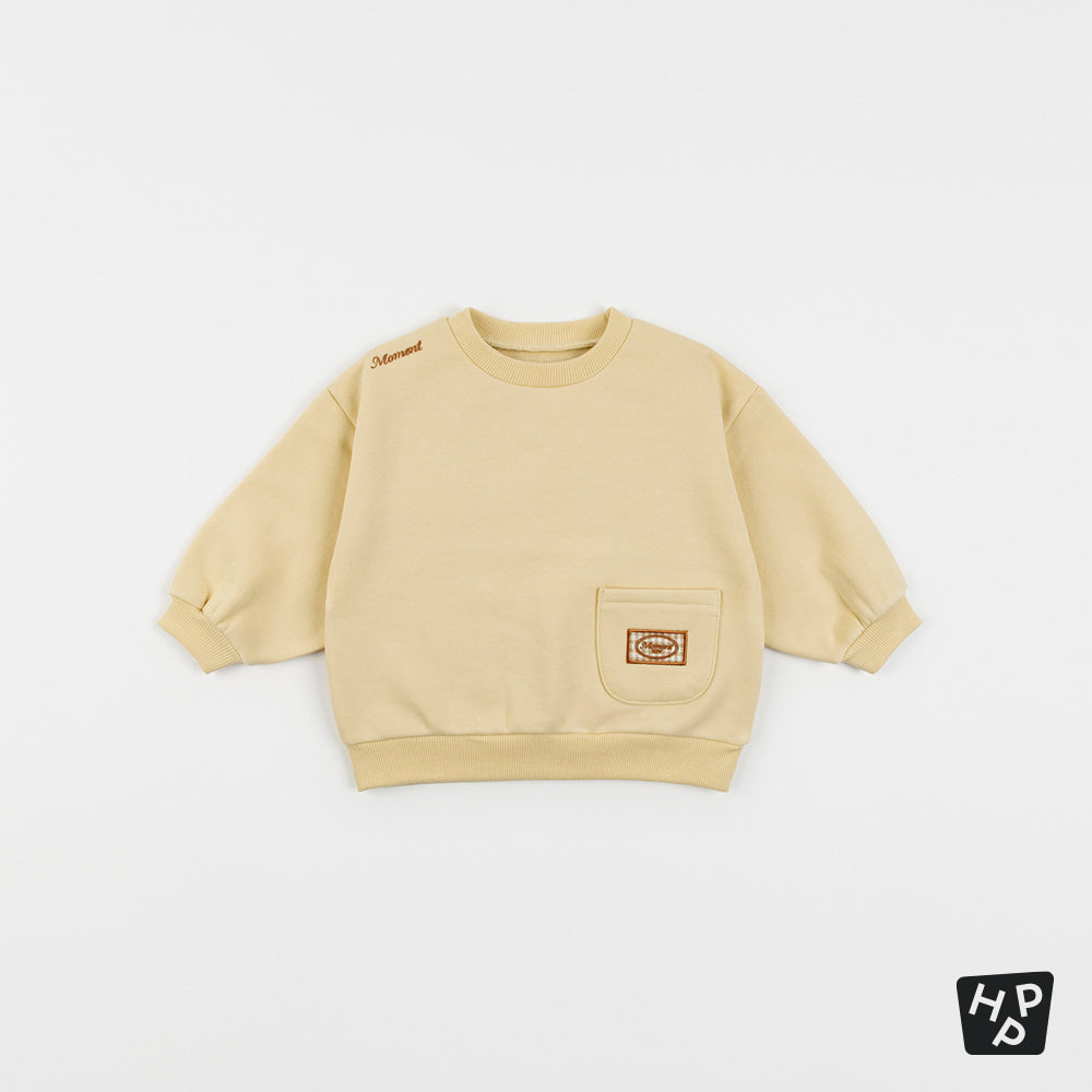 Pudding baby fleece lined sweatshirt