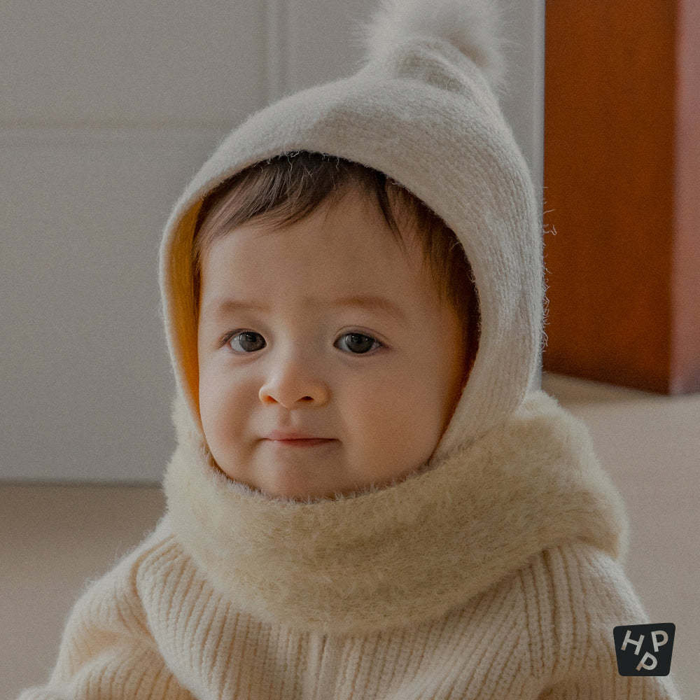 Mink Fluffy Knit Baby Muffler