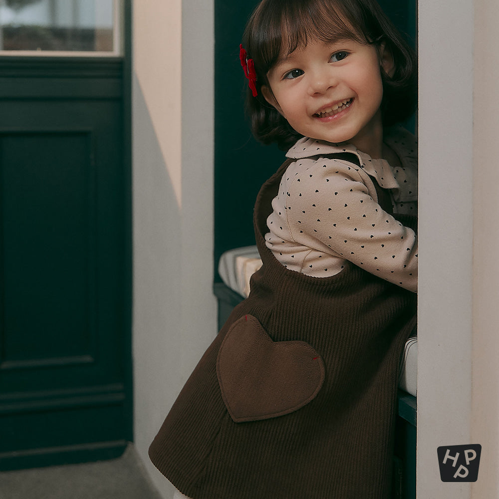 Nev Fleece Lined Corduroy Baby Dress