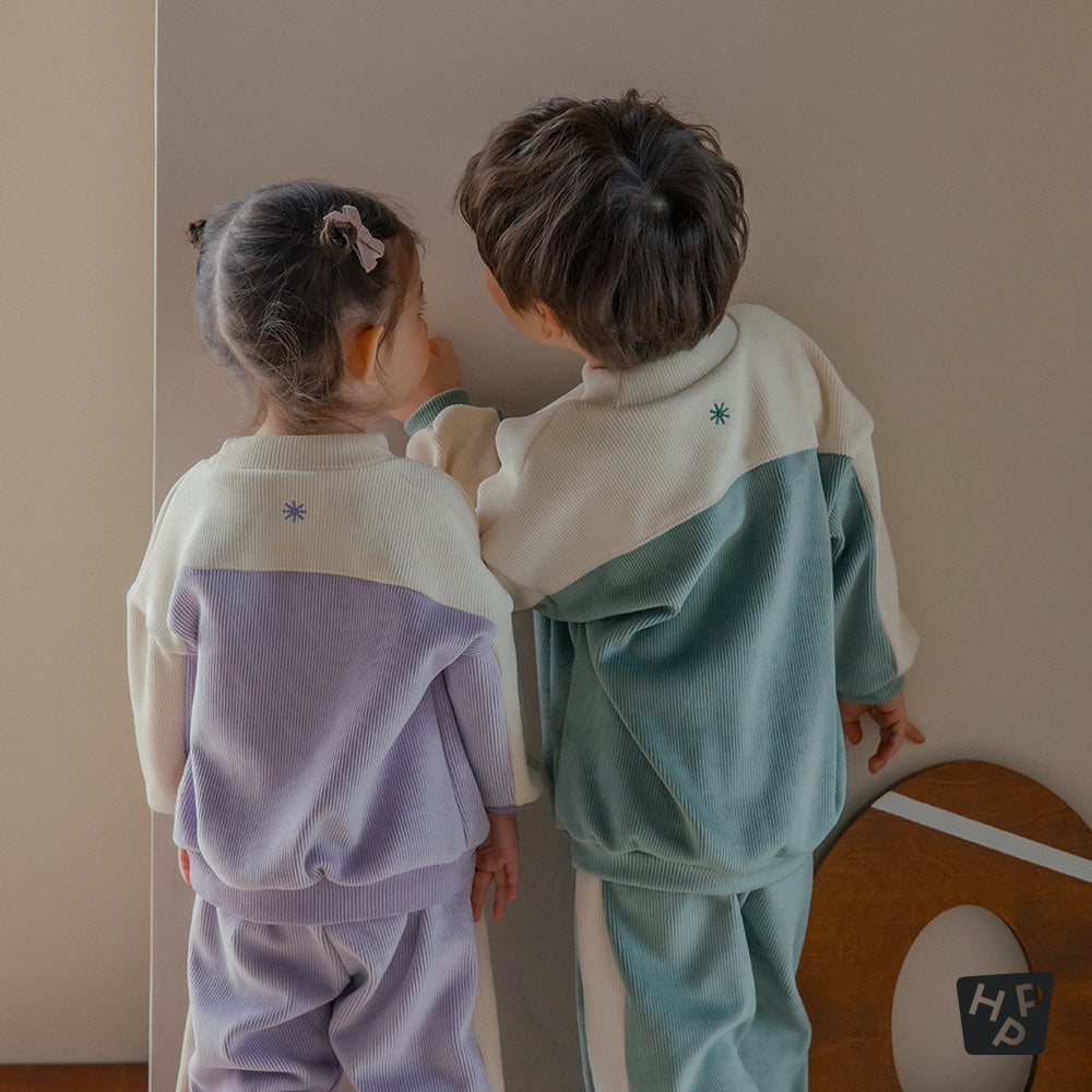 Glowy double velour top and bottom