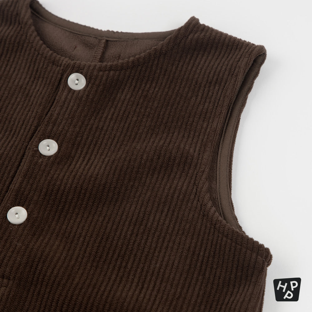 Brownie Fleece Lined Corduroy Baby Jumpsuit