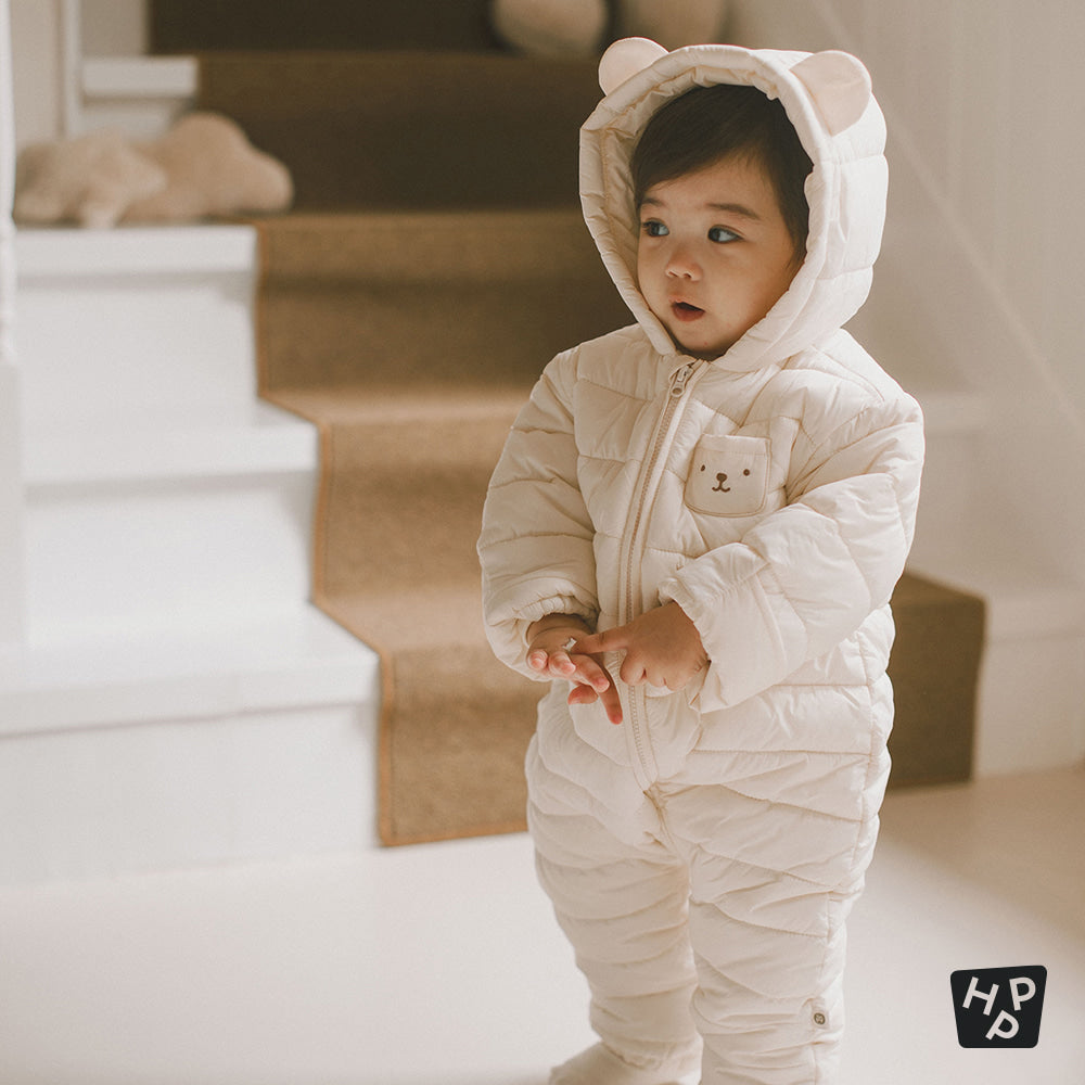 Bearboo vegan baby padded coveralls