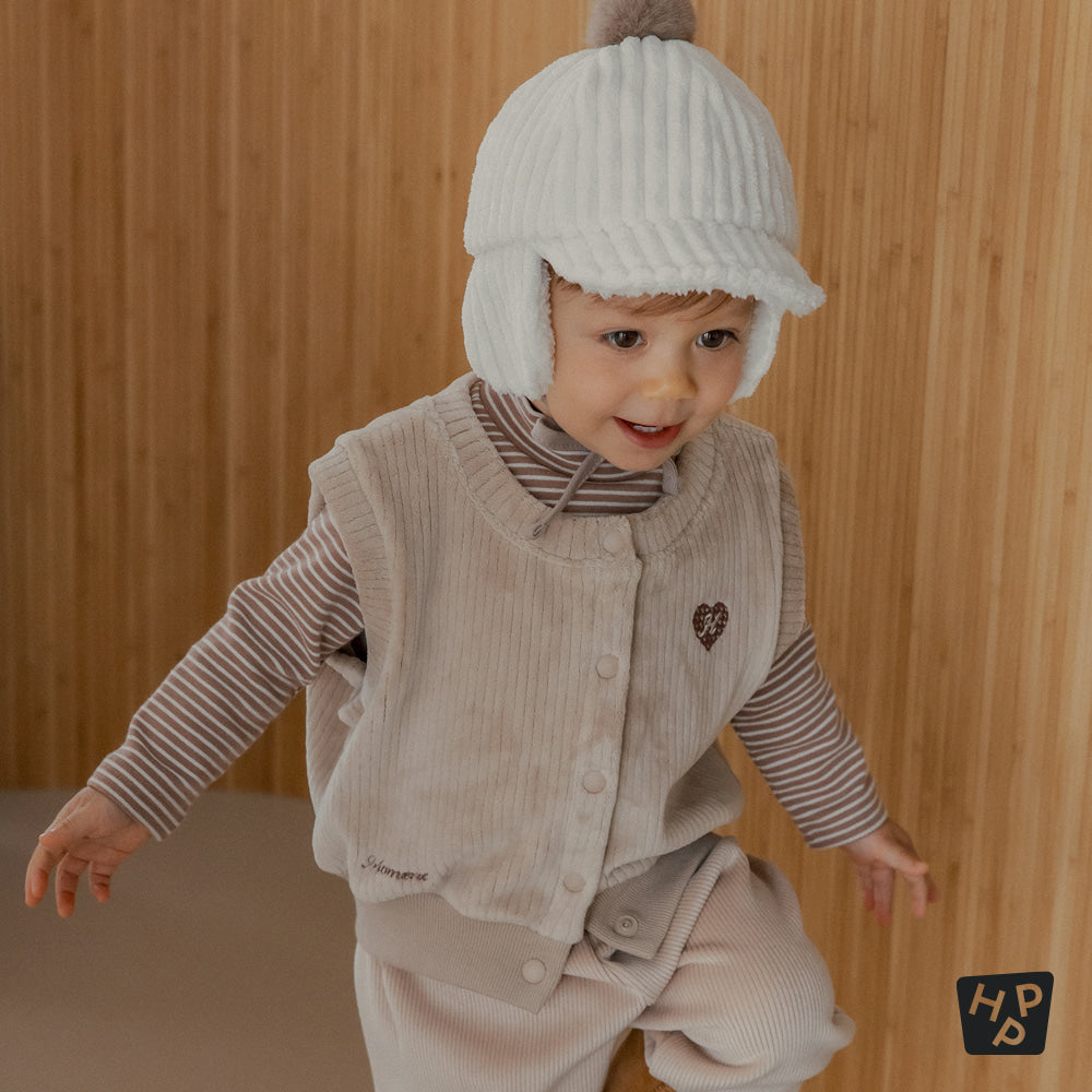 Bubbly double velour vest