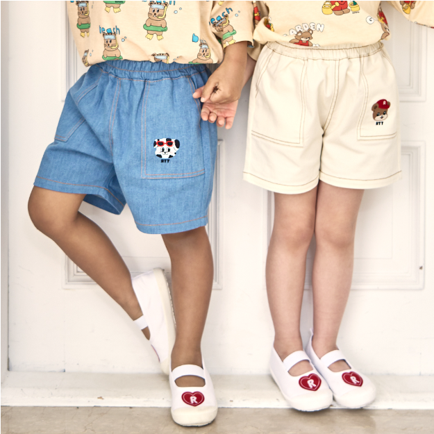 Shine Denim Shorts