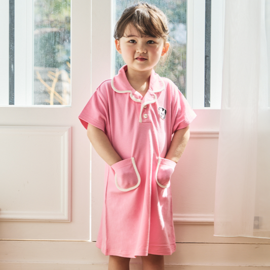 Shine Collar Dress Pink