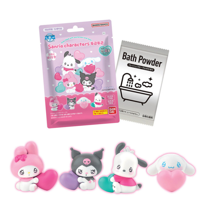 Sanrio Characters Bath Powder with figure