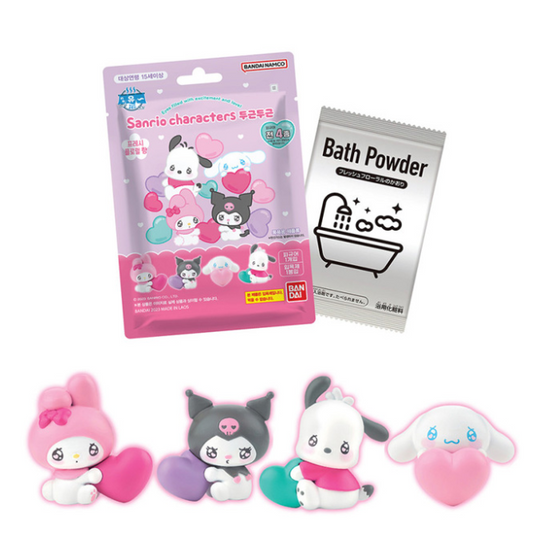 Sanrio Characters Bath Powder with figure