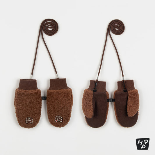 Boichi Teddy Fleece Mittens