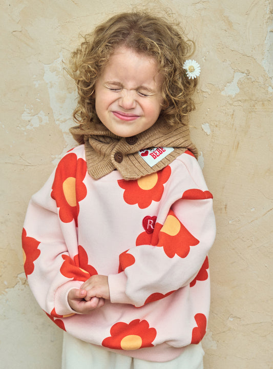 Brushed French Terry All-Over Print Sweatshirt