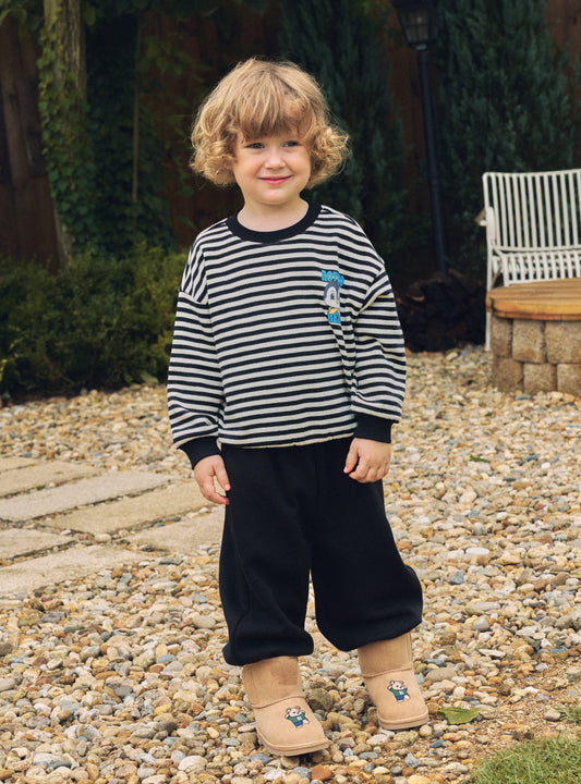 Brushed French Terry Stripe Loose Fit Set