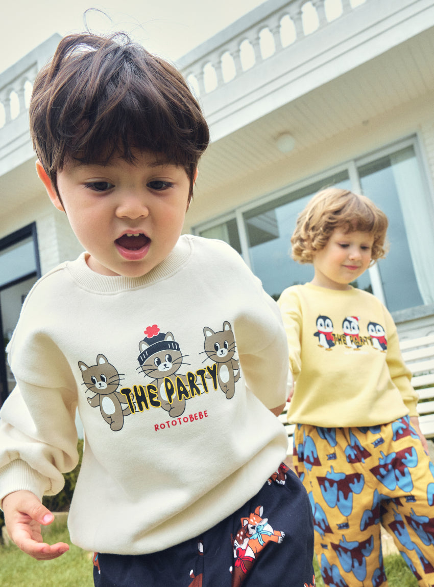 Brushed French Terry Point Detail Sweatshirt