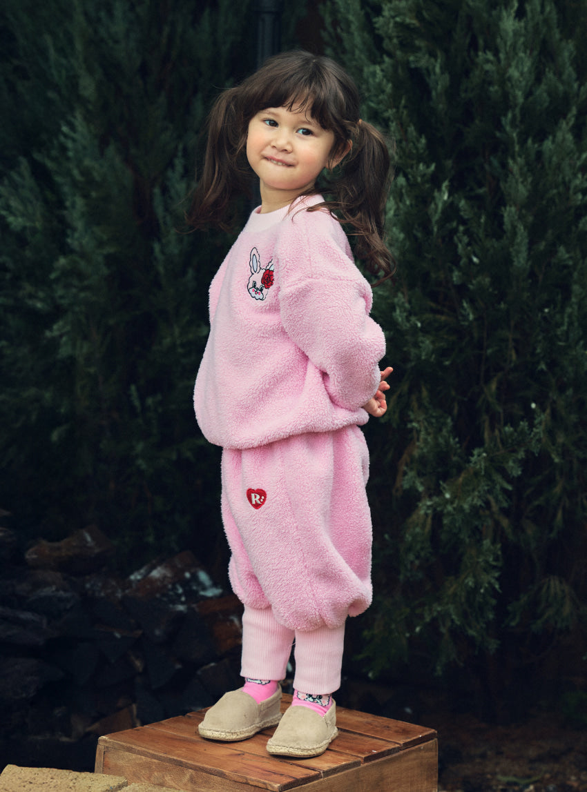 Boa Fleece Knit Rib Set