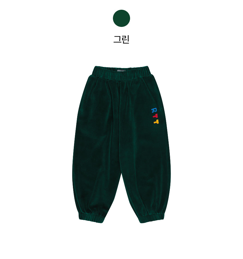 Jersey Velour Point Detail Jogger Pants