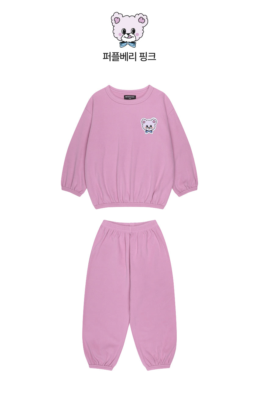 Double Brushed Fleece Point Loungewear Set