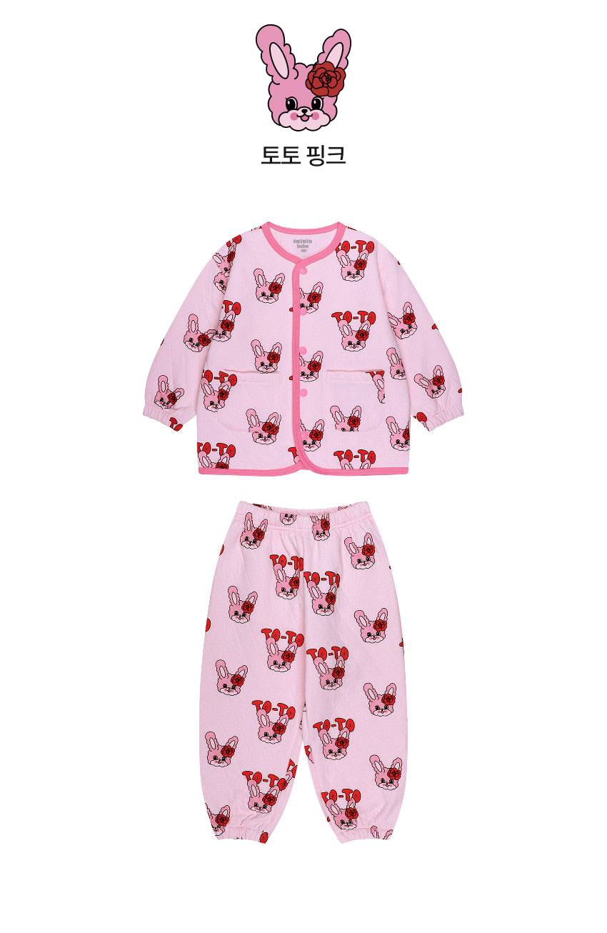 Triple Layer All-Over Baggy Pants Setup