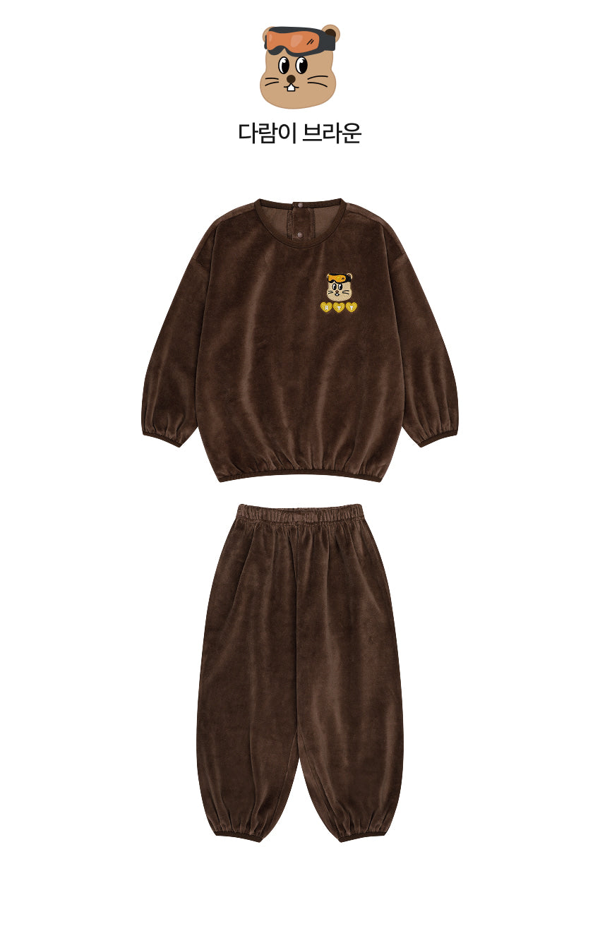 Jersey Velour Cozy Loose Fit Set