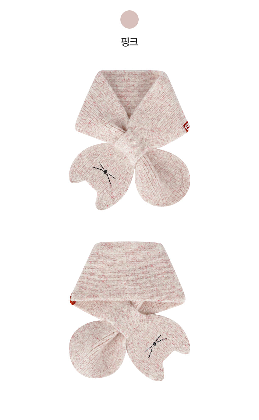 Cozy Polyester Blend Knit Muffler