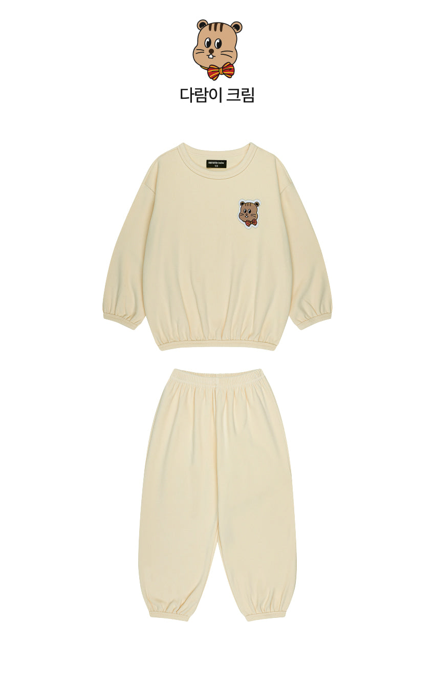 Double Brushed Fleece Point Loungewear Set