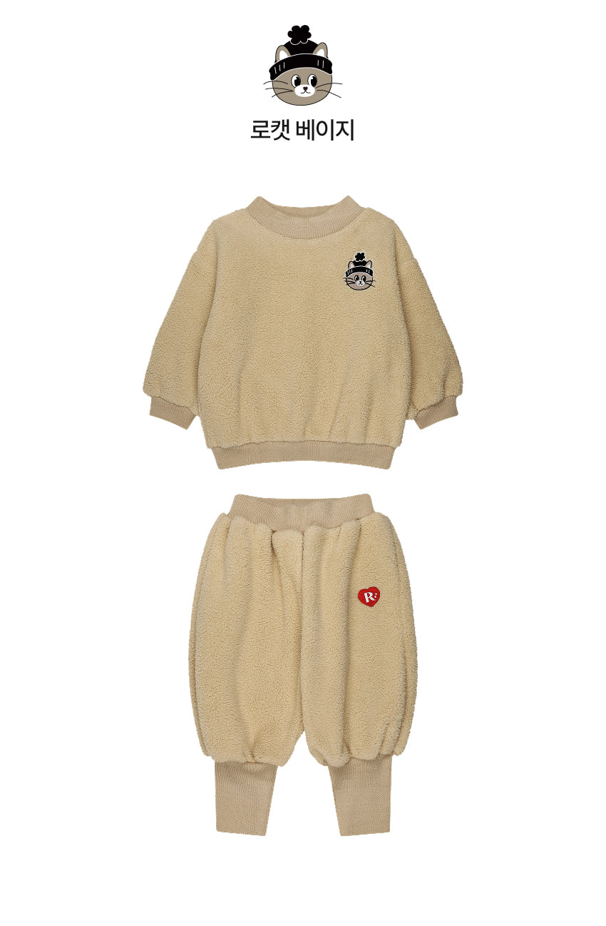 Boa Fleece Knit Rib Set