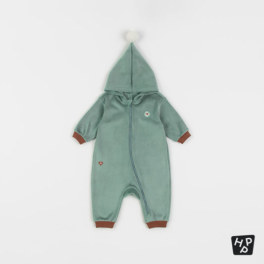 Honeydew double velour coveralls