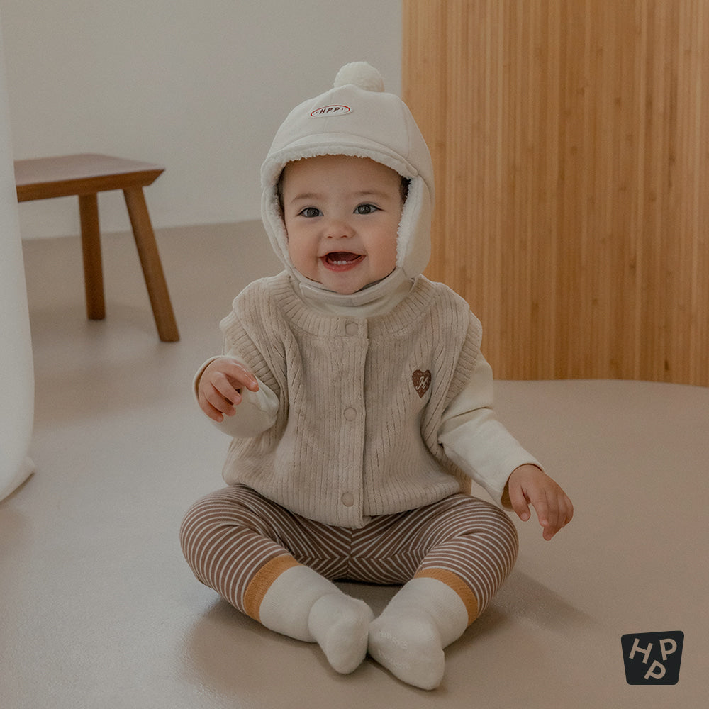 Bubbly double velour vest