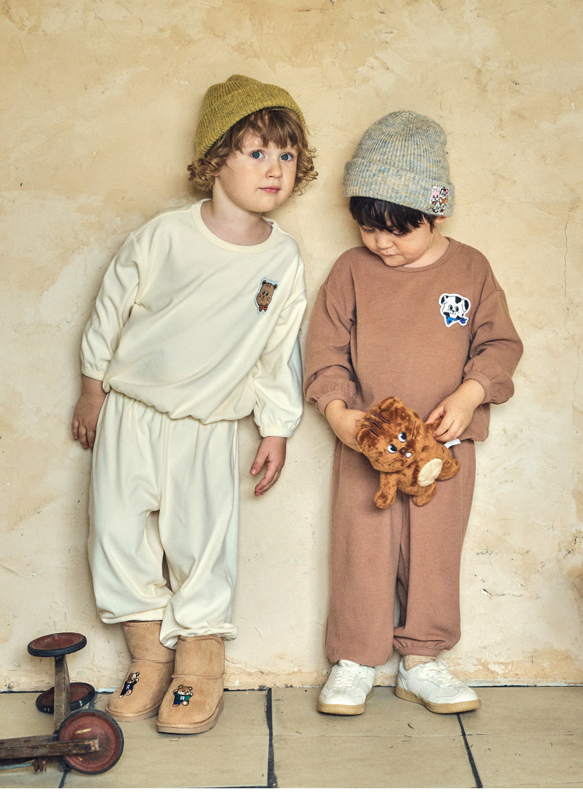 Double Brushed Fleece Point Loungewear Set