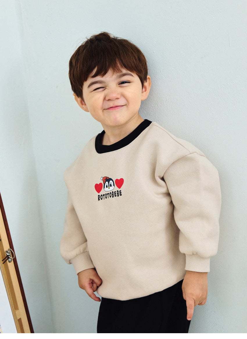 Brushed French Terry Color Block Loose Fit Set