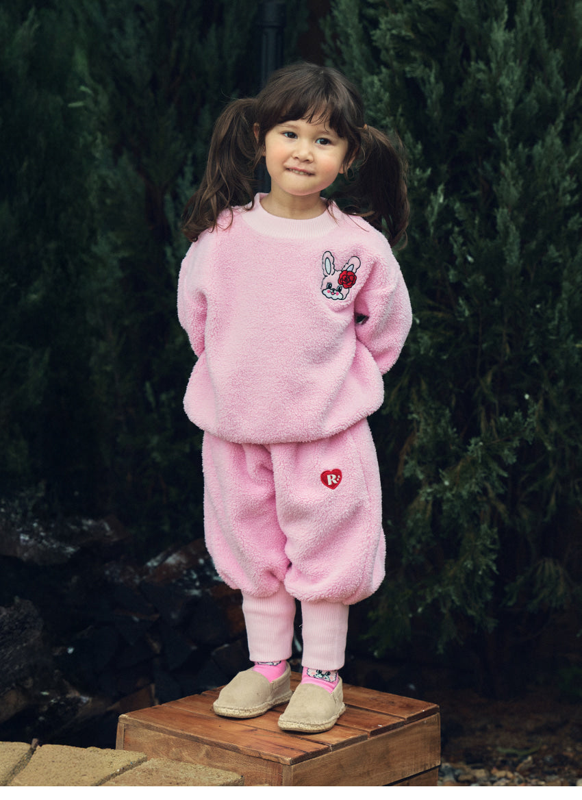 Boa Fleece Knit Rib Set