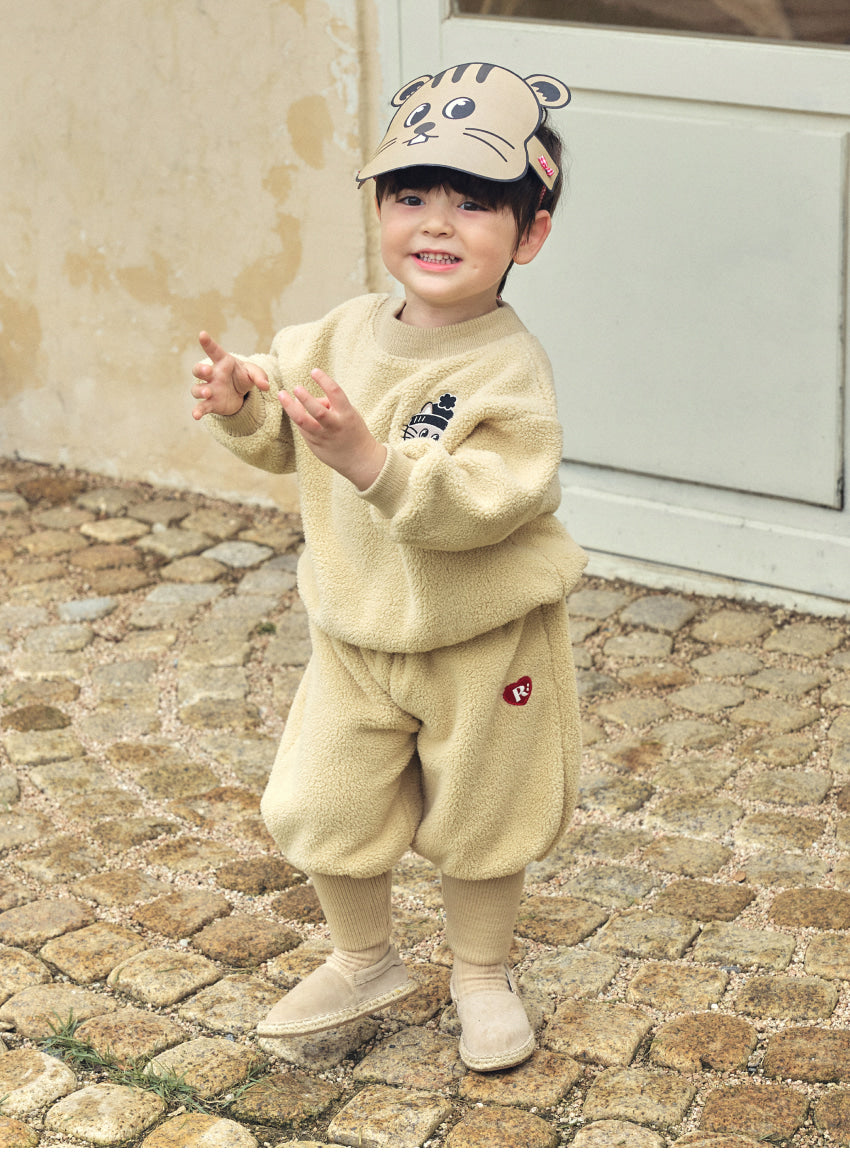 Boa Fleece Knit Rib Set