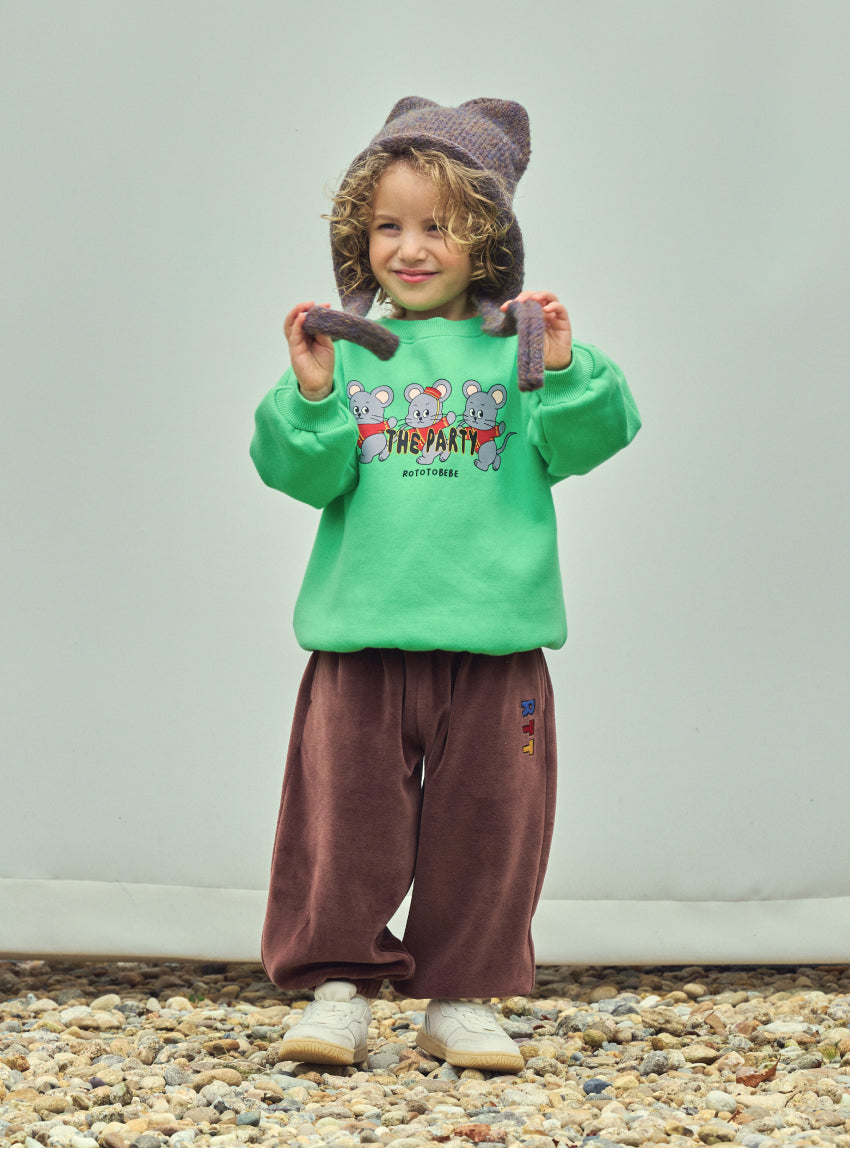 Jersey Velour Point Detail Jogger Pants