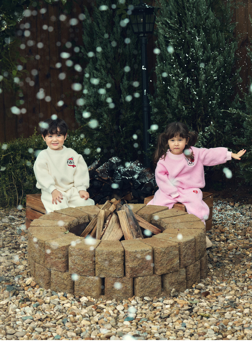 Boa Fleece Knit Rib Set