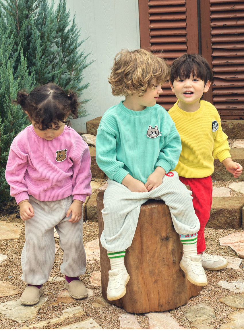 Velour Rib Cozy Two-Tone Set