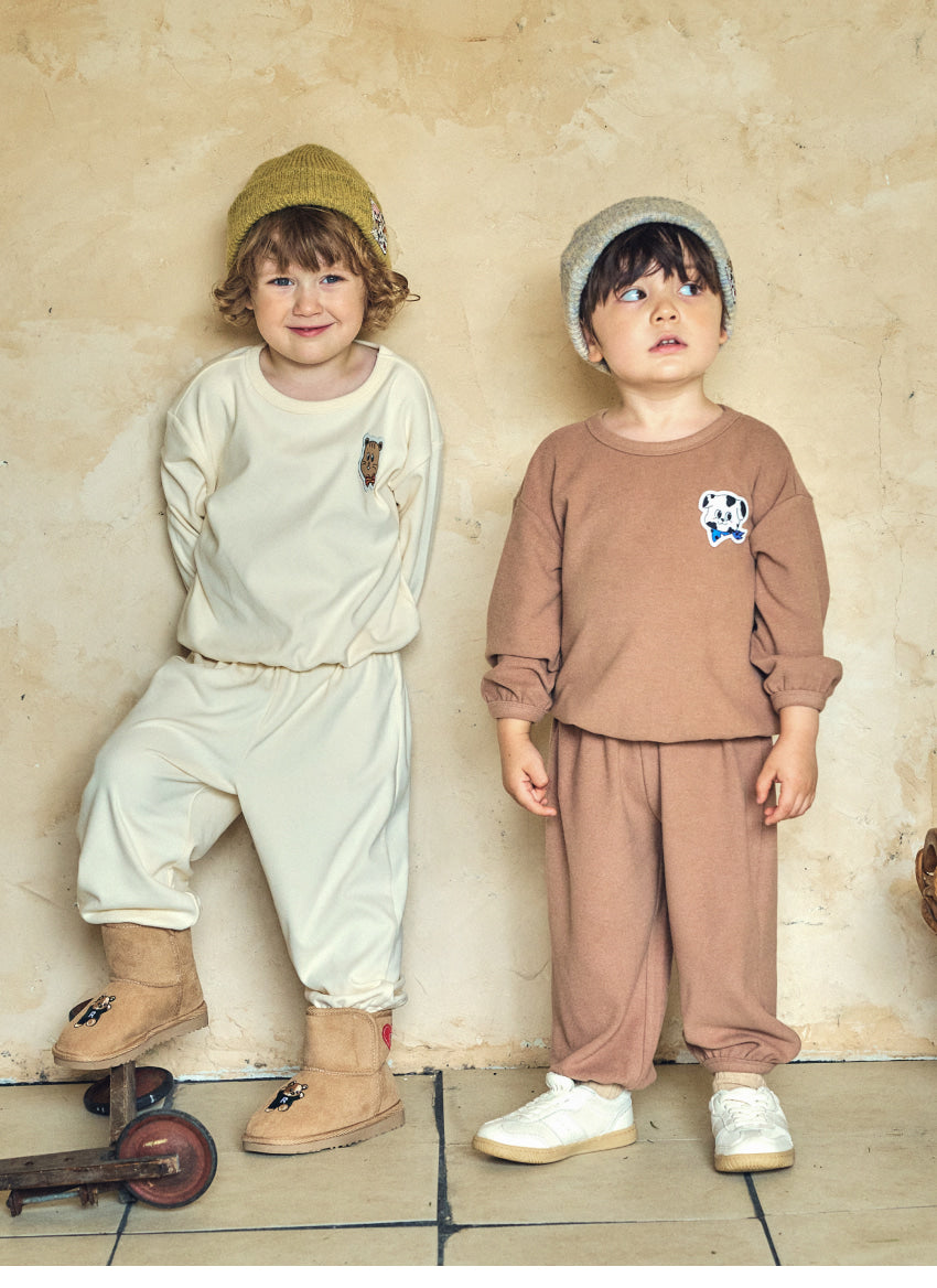 Double Brushed Fleece Point Loungewear Set