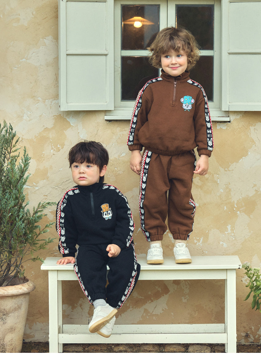 Brushed French Terry Anorak Set