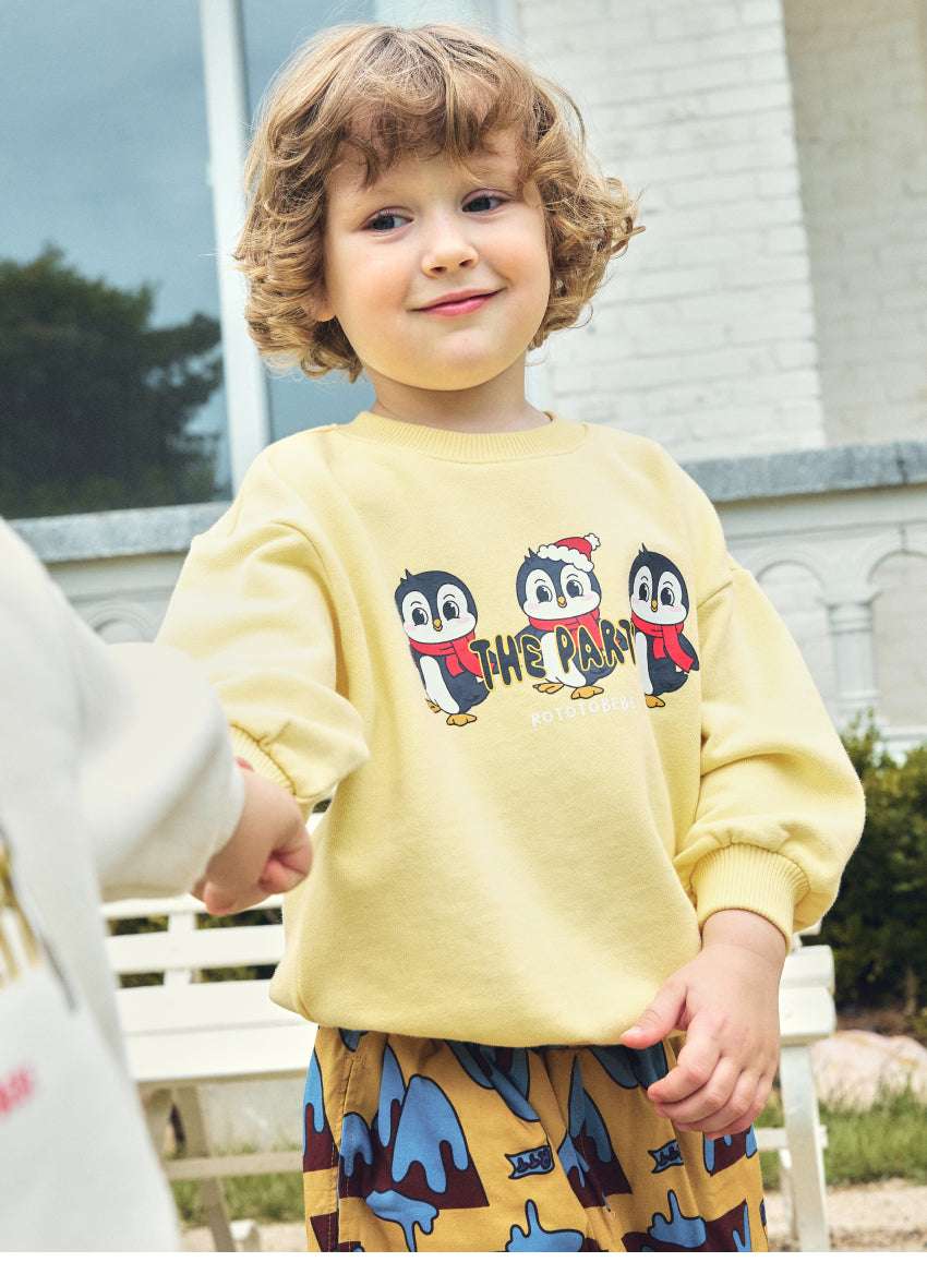 Brushed French Terry Point Detail Sweatshirt