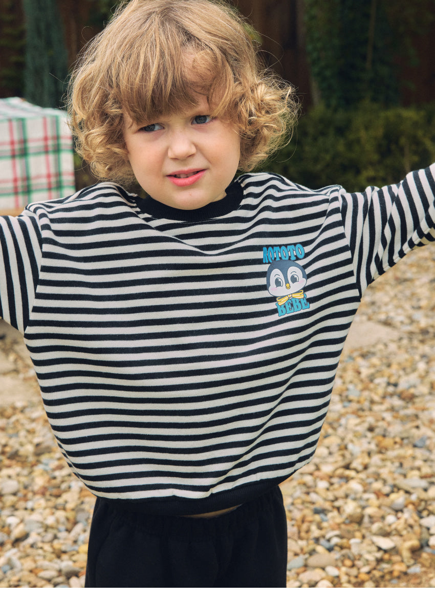 Brushed French Terry Stripe Loose Fit Set