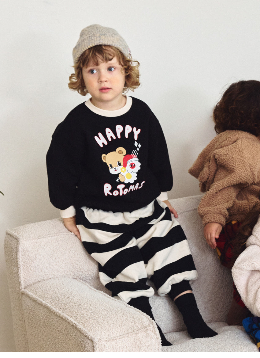 Brushed French Terry Stripe Loose Fit Set